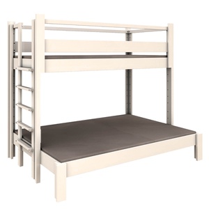 Etagenbett Twin-over-full 90+140x200cm DESTYLE de Breuyn geweißt
