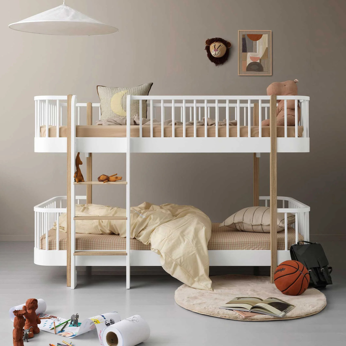 Etagenbett Wood Original Oliver Furniture weiss Eiche