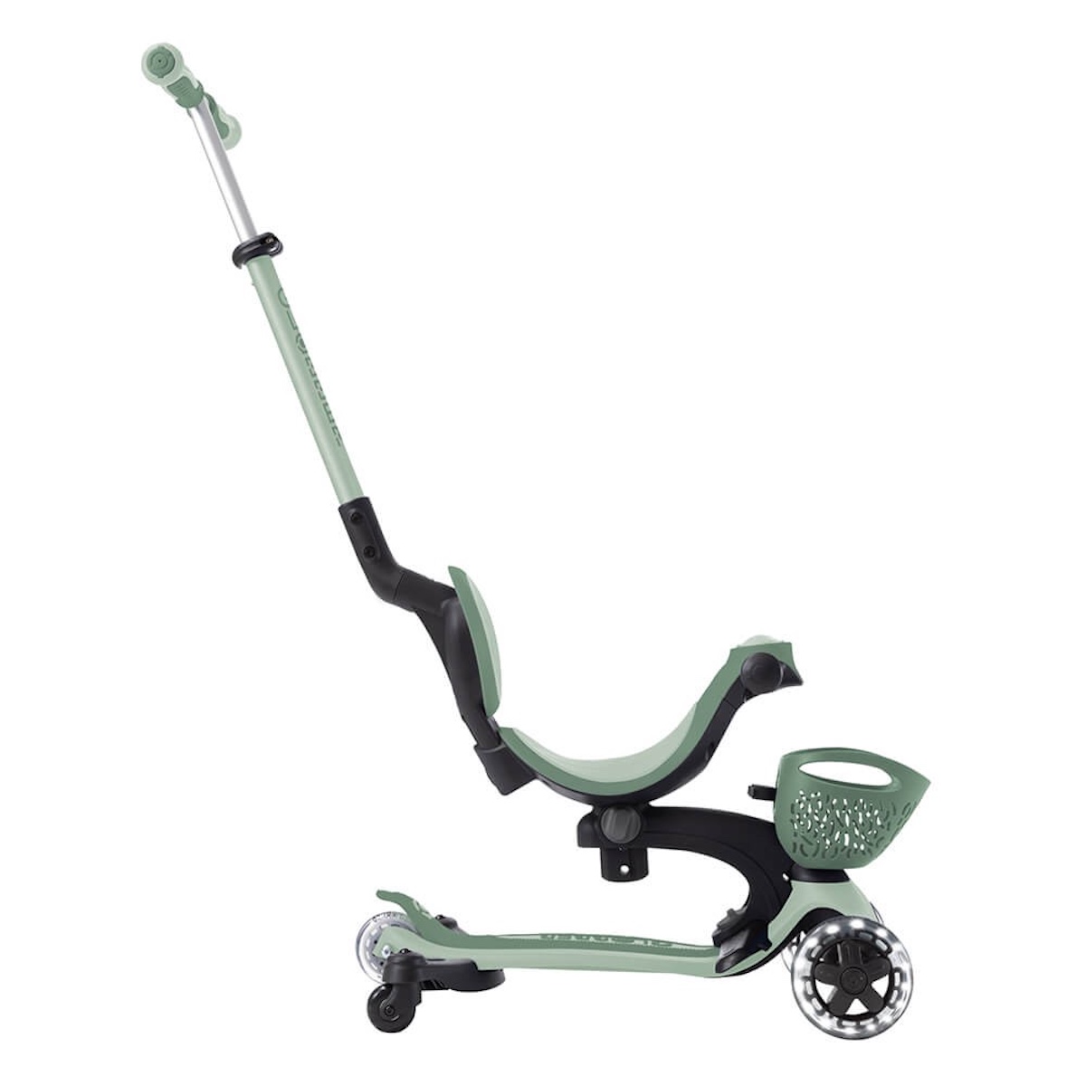 Evolutionärer Roller GO UP BABY LIGHTS 360 Globber sage olive
