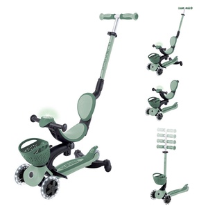 Evolutionärer Roller GO UP BABY LIGHTS 360 Globber sage olive