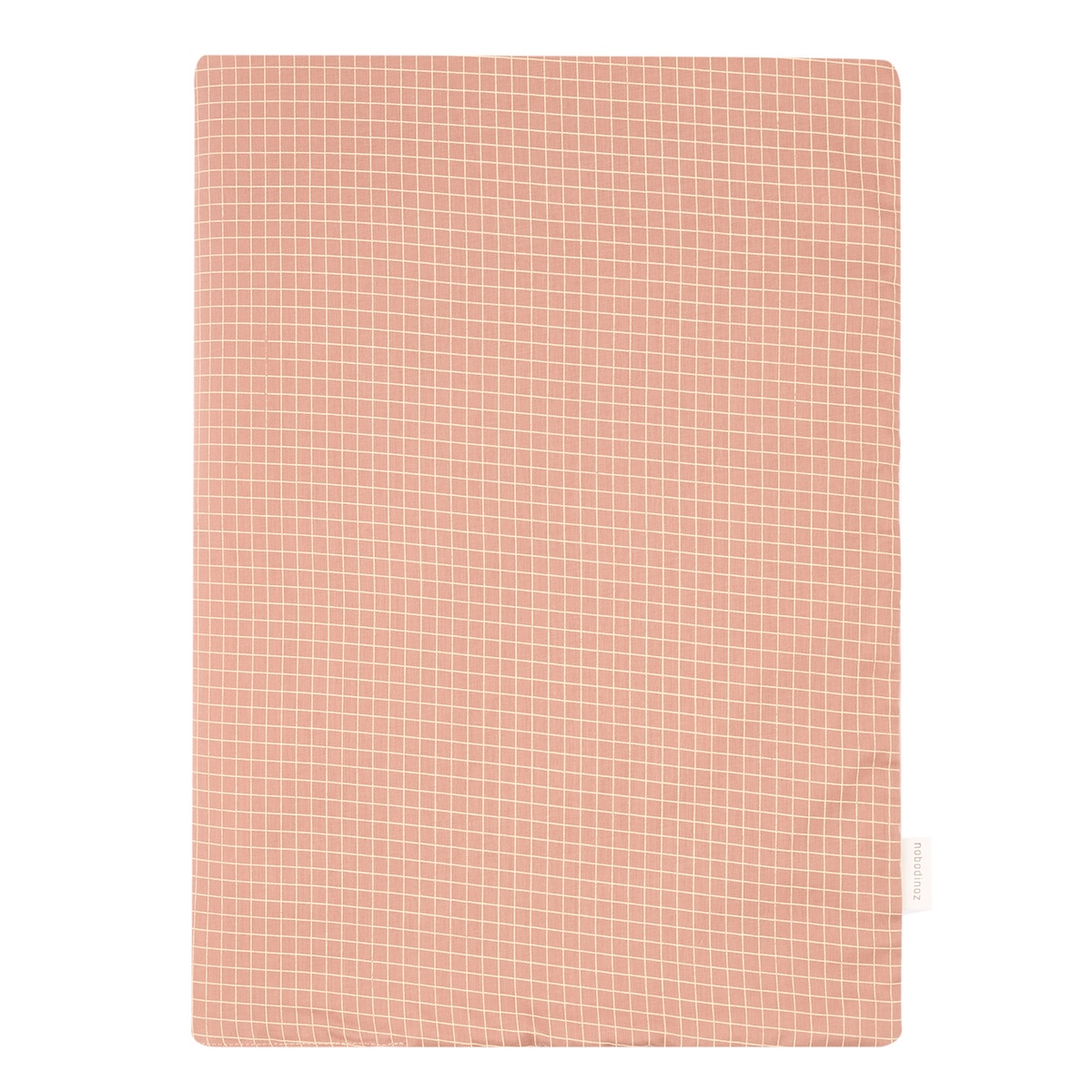 Extraweiche Decke für Neugeborene STORIES Limitierte Auflage 70x100cm Nobodinoz blush lemon grid