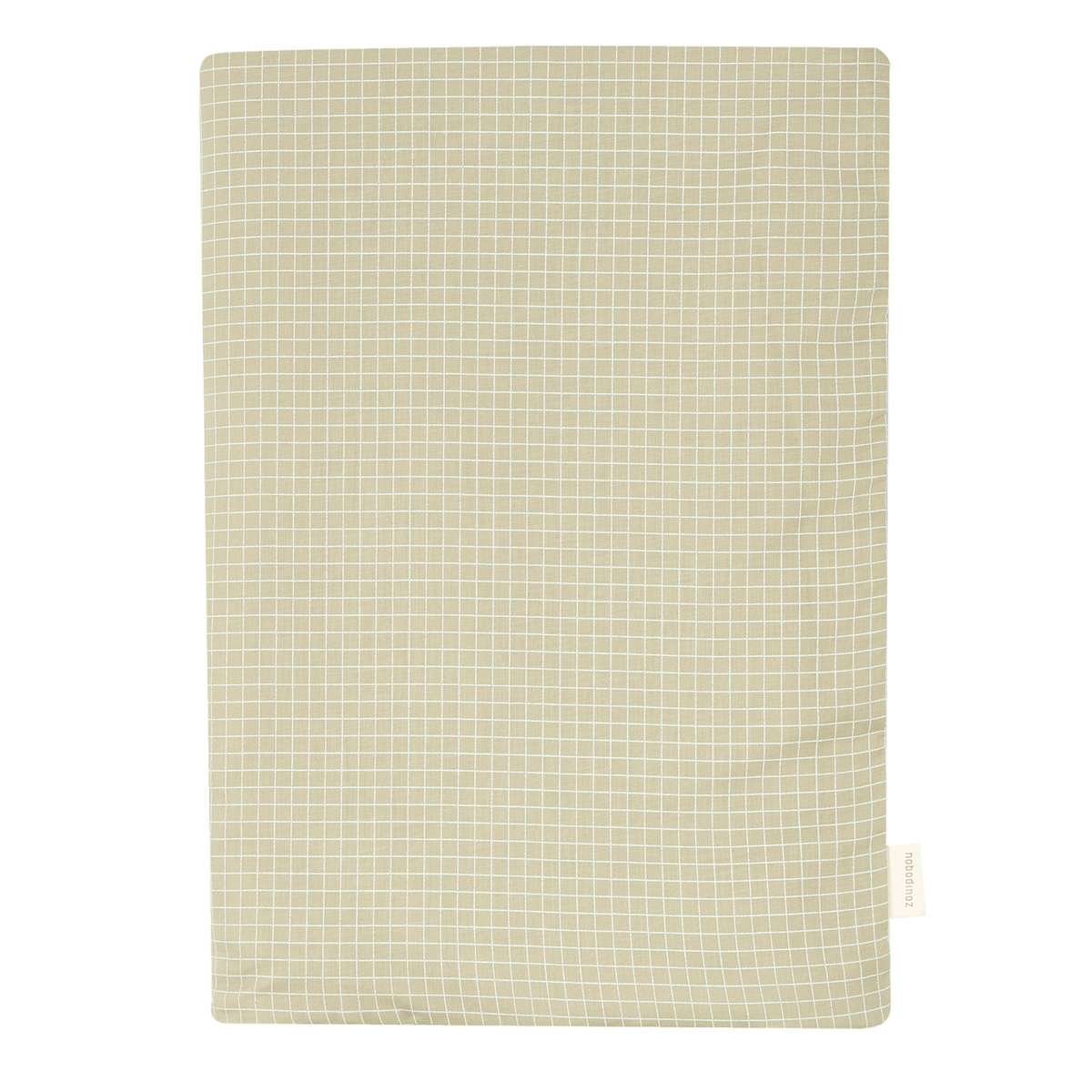 Extraweiche Decke für Neugeborene STORIES Limitierte Auflage 70x100cm Nobodinoz green grid