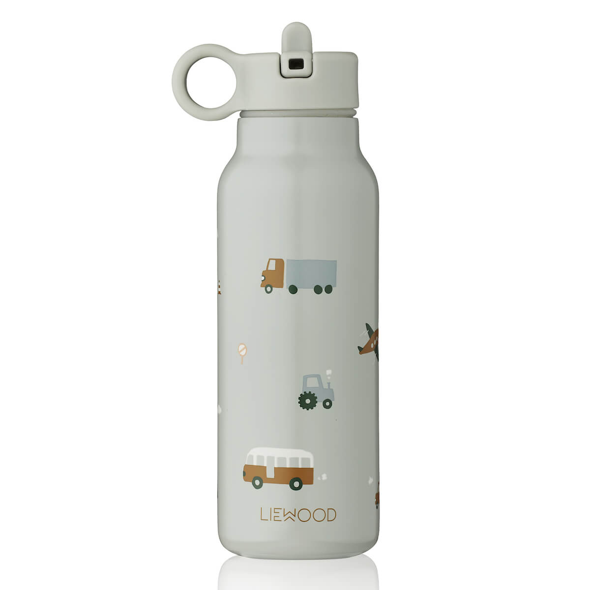 Falk Wasserflasche 350ml Liewood Fahrzeuge taubenblau mix