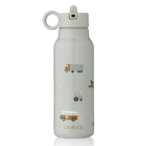 Falk Wasserflasche 350ml Liewood Fahrzeuge taubenblau mix