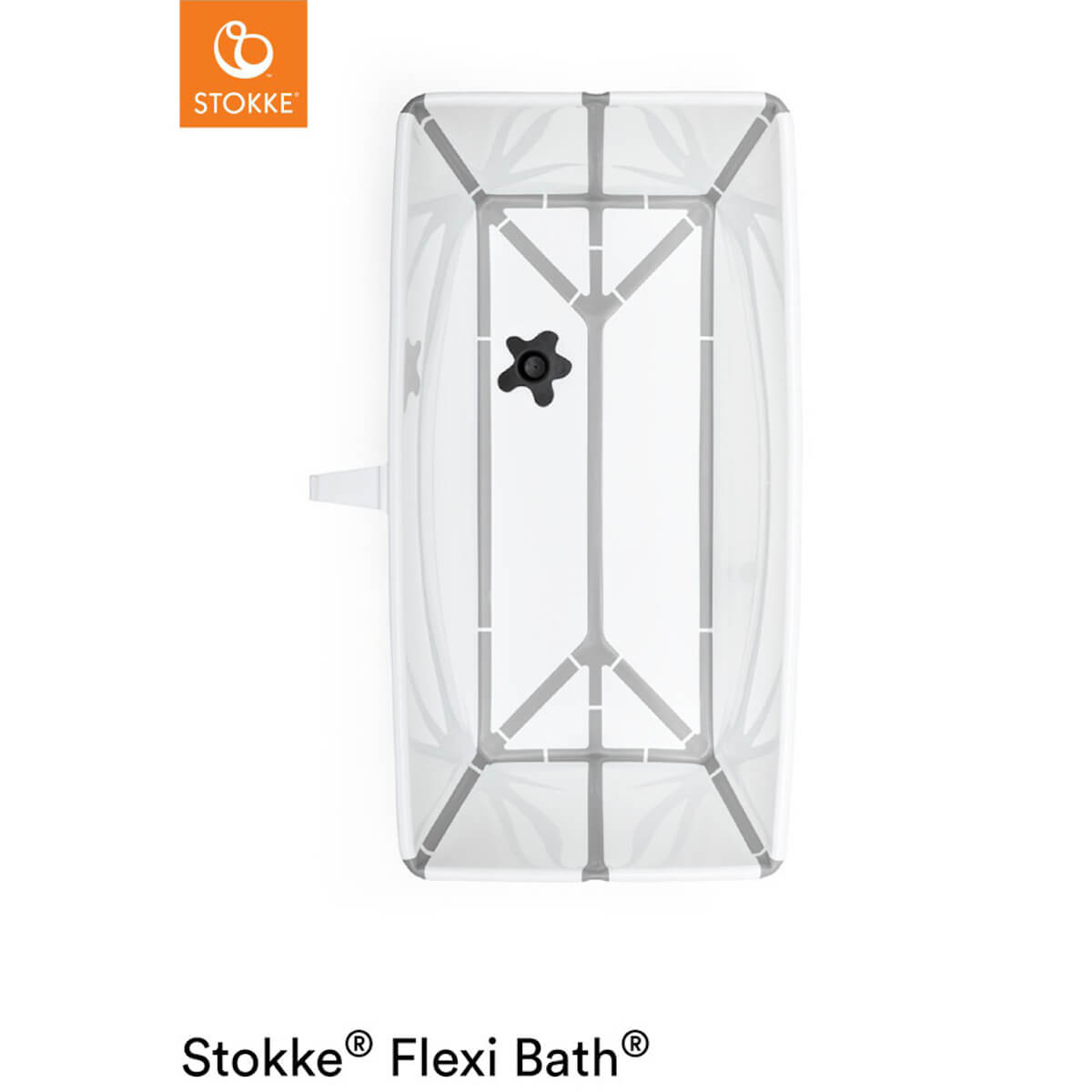 Faltbare Badewanne-Babysitz FLEXI BATH Stokke white