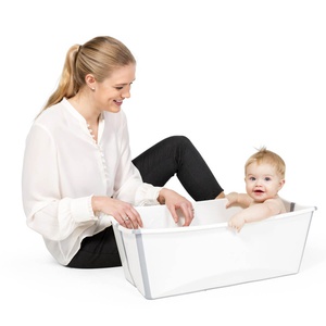 Faltbare Badewanne-Babysitz FLEXI BATH Stokke white