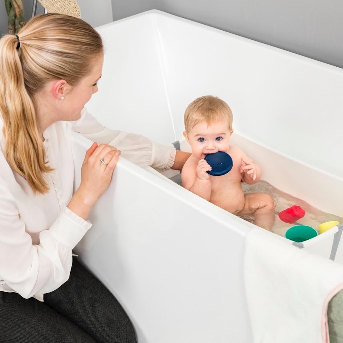 Faltbare Badewanne FLEXI BATH Stokke white