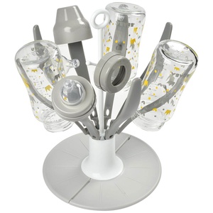 Faltbarer Flaschenabtropfbehälter FLOWER Beaba grau