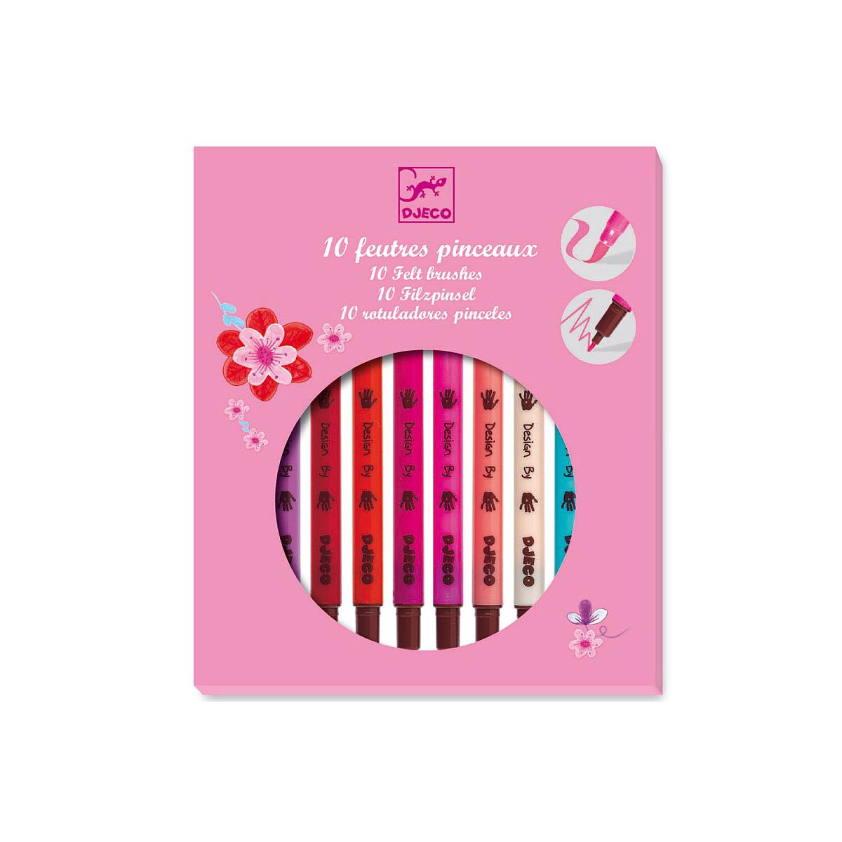 Feutres pinceaux sweet-par 10 LES COULEURS POUR LES GRANDS Djeco