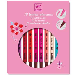 Feutres pinceaux sweet-par 10 LES COULEURS POUR LES GRANDS Djeco