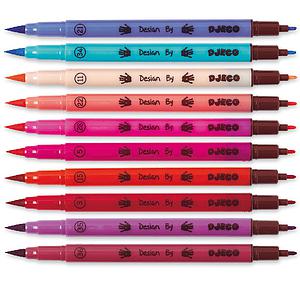 Feutres pinceaux sweet-par 10 LES COULEURS POUR LES GRANDS Djeco