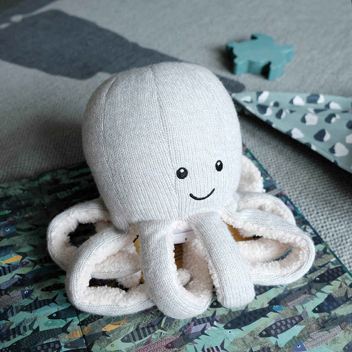 Flow Amsterdam Soft toy - Bluetooth Lautsprecher - Octopus Olly - grey - One size