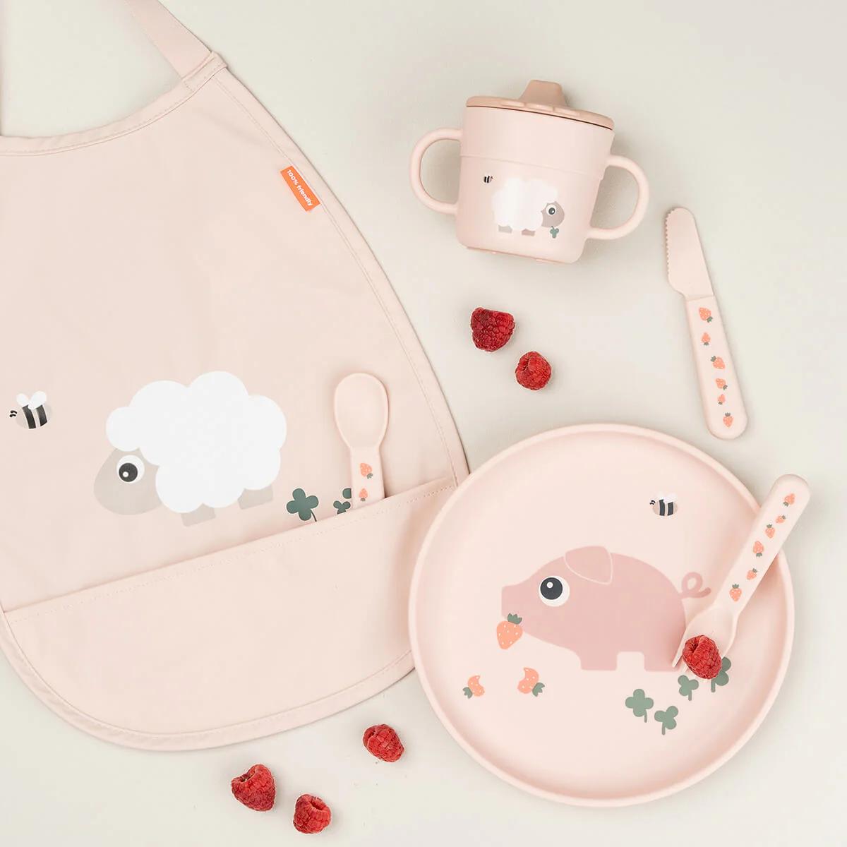 Foodie plate Tiny farm Done by deer Powder