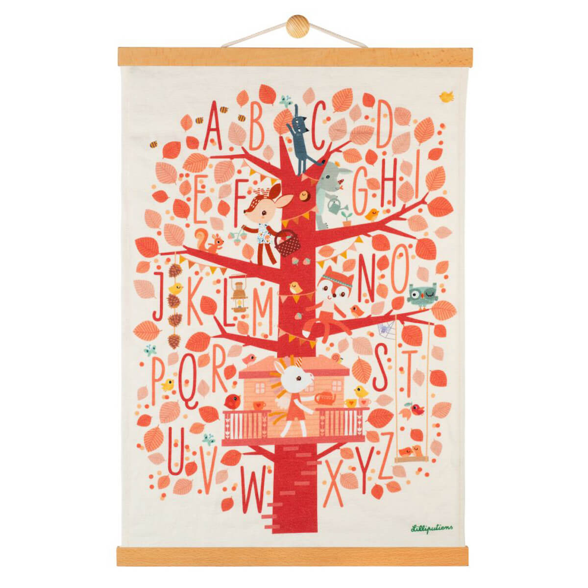 Foret ABC - affiche murale Lilliputiens