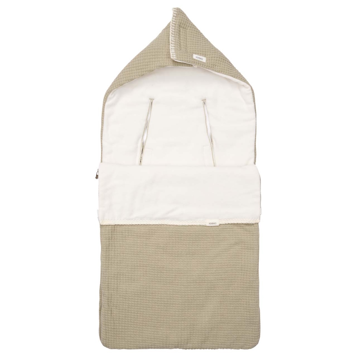 Fußsack für Autositz 0+ 3-5 Punkte Malaga Koeka sage