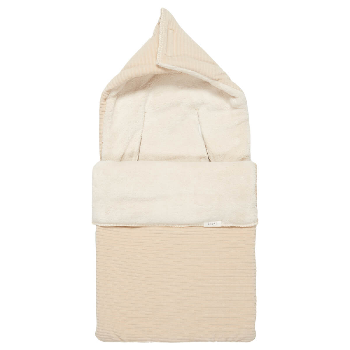 Fußsack für Autositz 0+ 3/5 Punkte teddy Vik Koeka sand