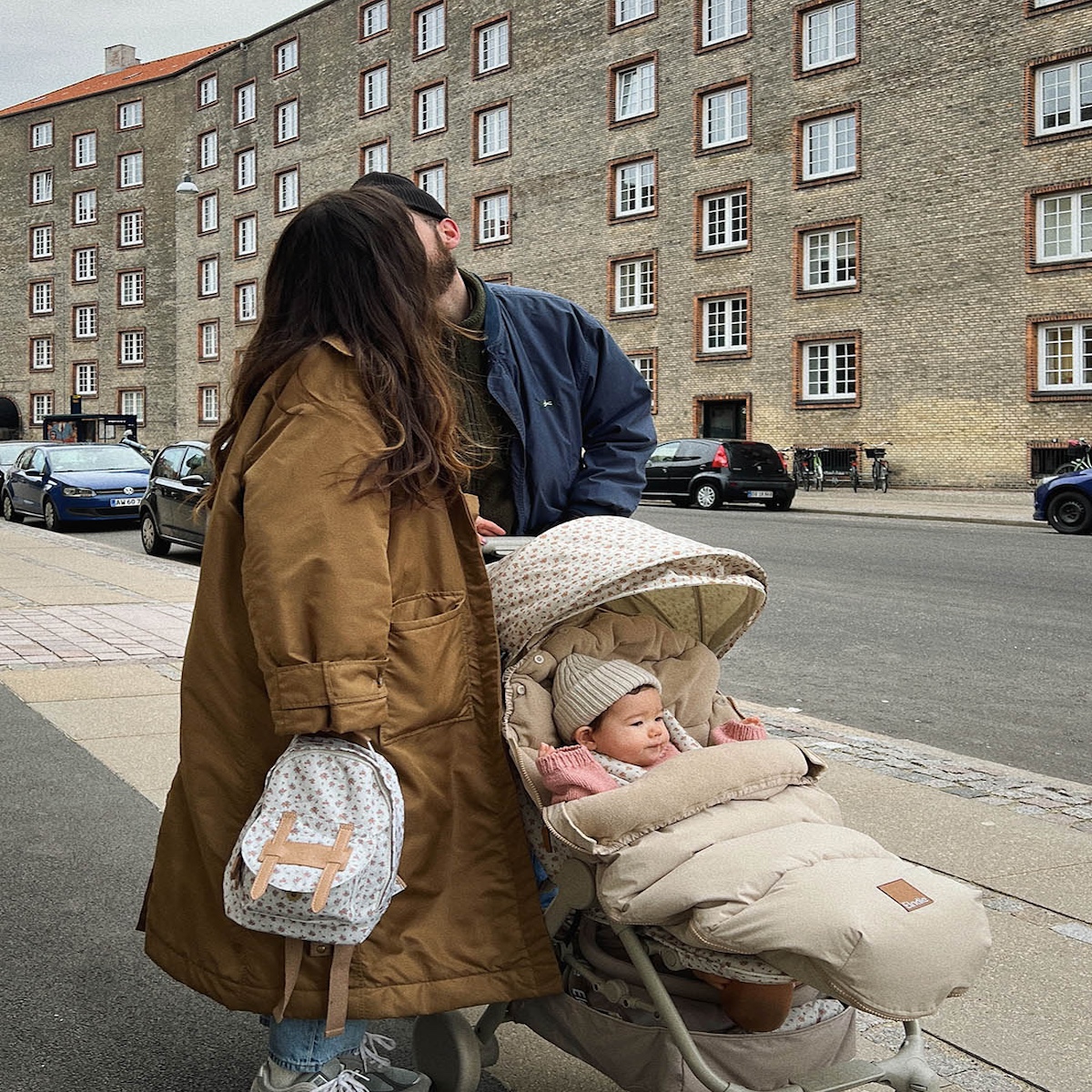 Fußsack für Kinderwagen Reines Khaki Elodie