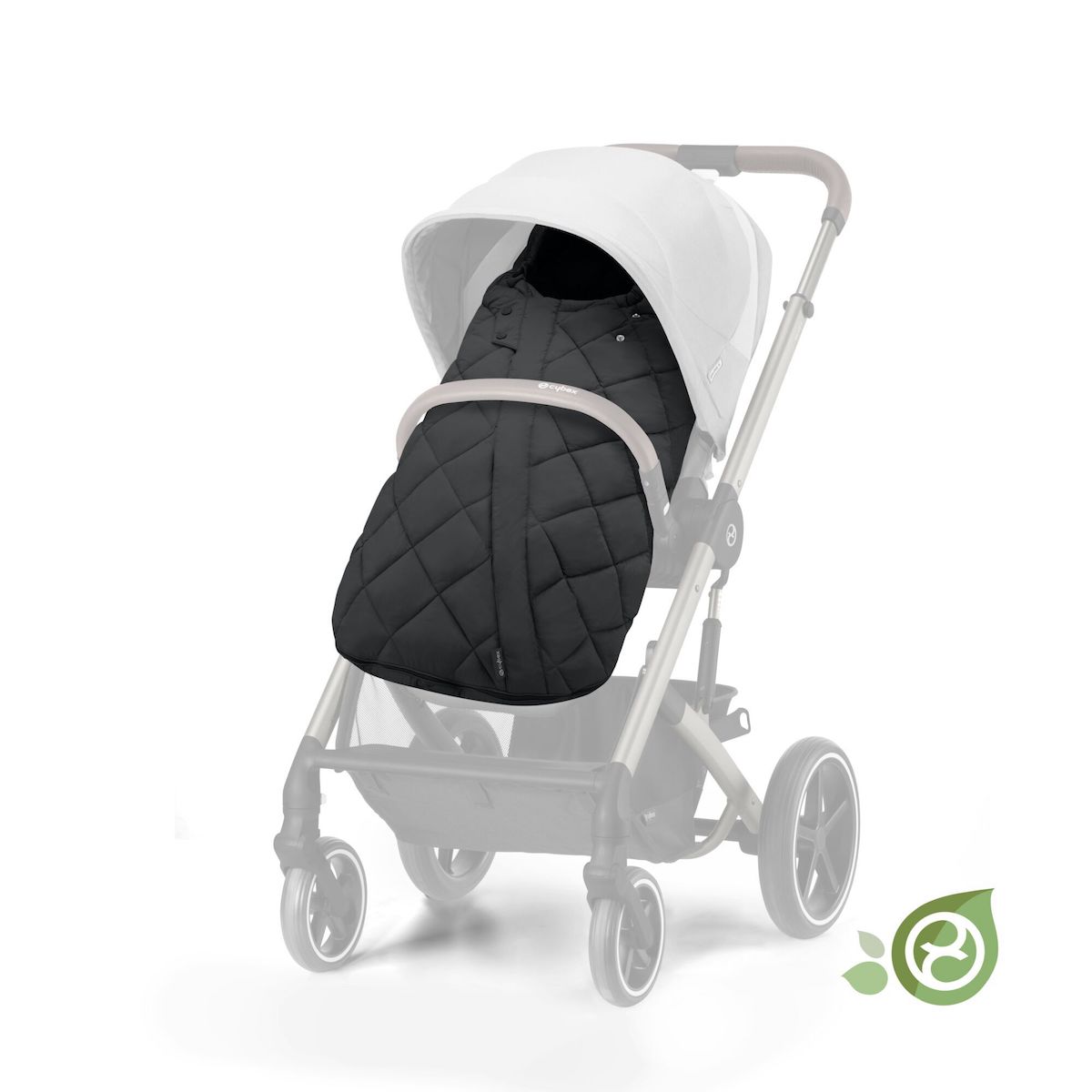 Fußsack SNOGGA 2 Cybex Moon Schwarz