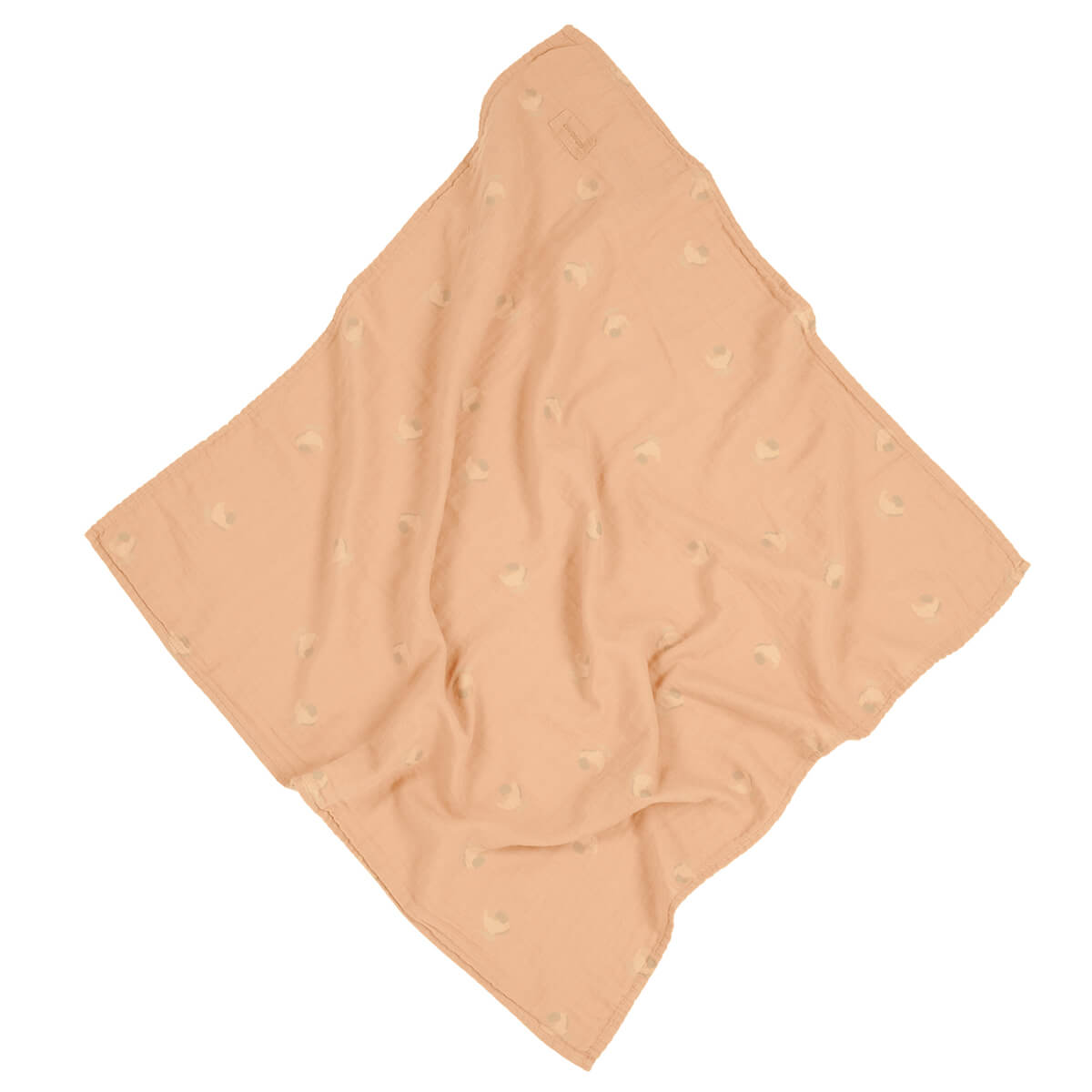 Geburtsgeschenk swaddle print WABI SABI 70x70cm Nobodinoz Powder rosa Blüte