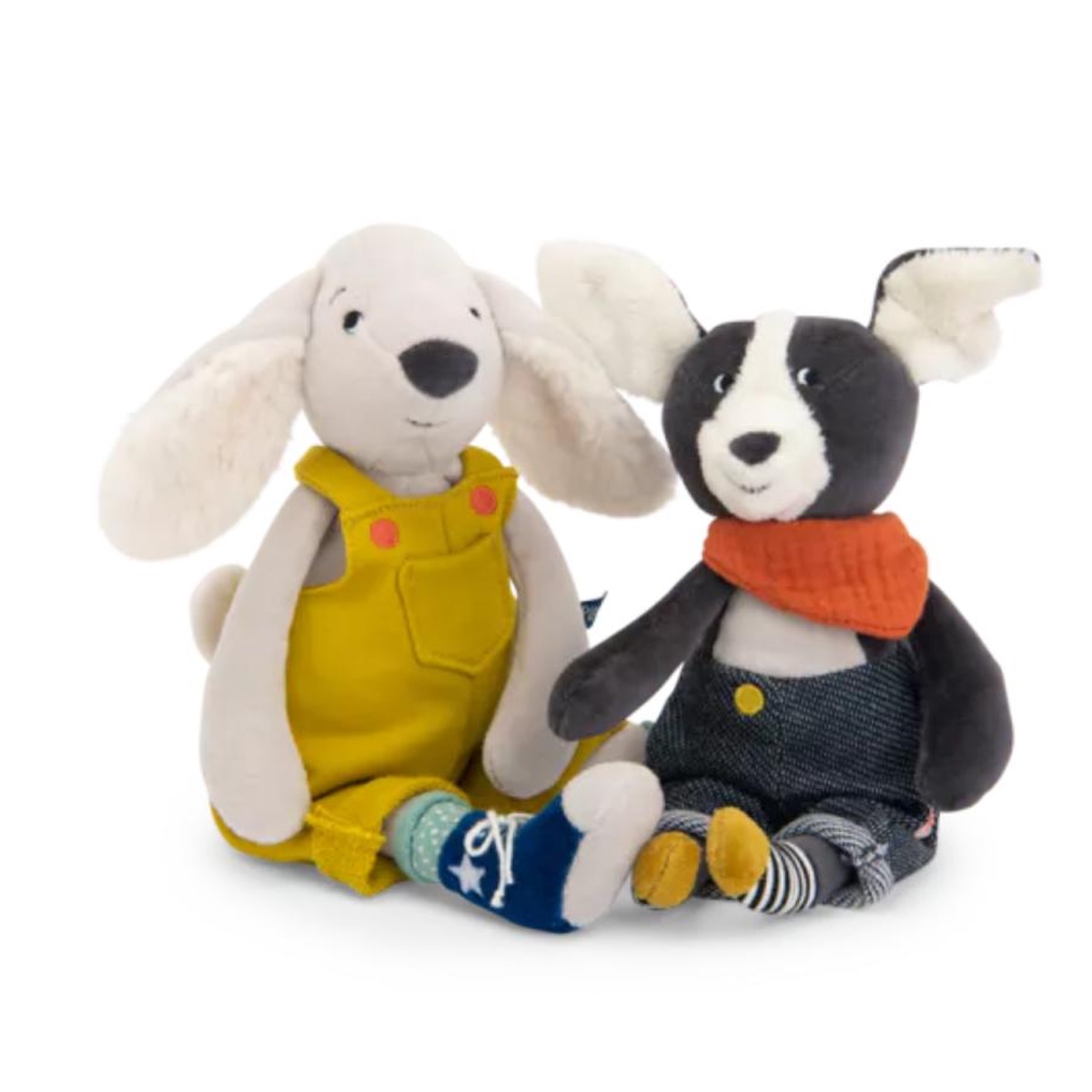 Gelber Pilou-Plüschhund von Puce & Pilou Moulin Roty