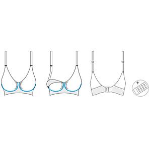 GELWIRE by Carriwell Soutien gorge d'allaitement à armatures - Noir, Taille S