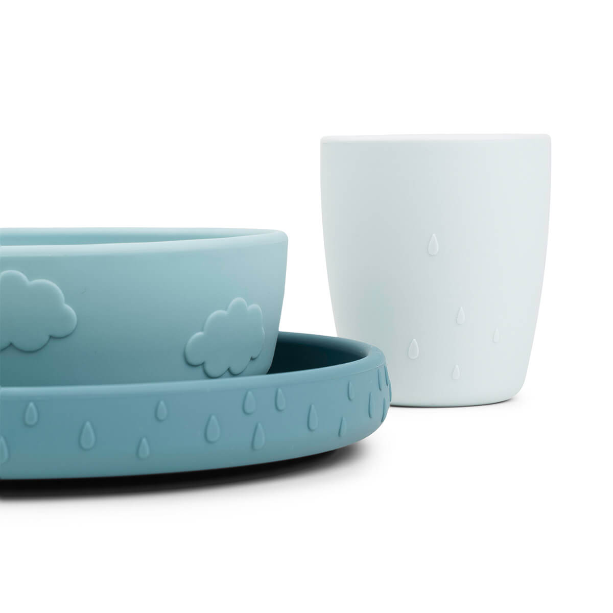 Geschirrset Stick & Stay Dear Friends Done by Deer blau