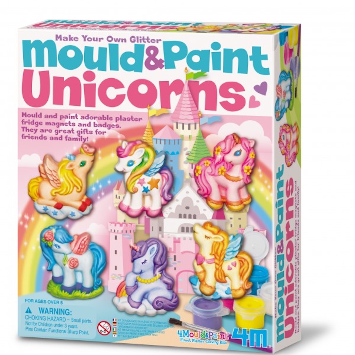 Gießen und Malen von Einhörnern GLITTER 4M