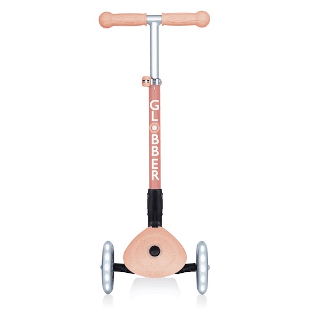 Globber Junior Roller Foldable Lights Eco Peach