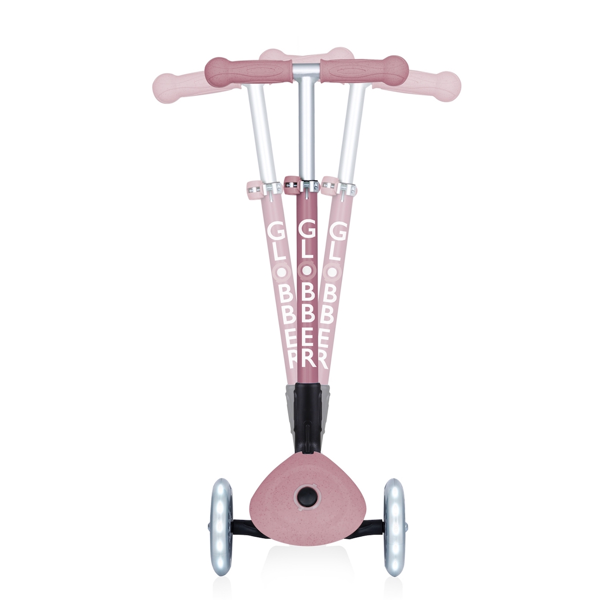 Globber Junior Scooter Foldable Lights Eco Berries