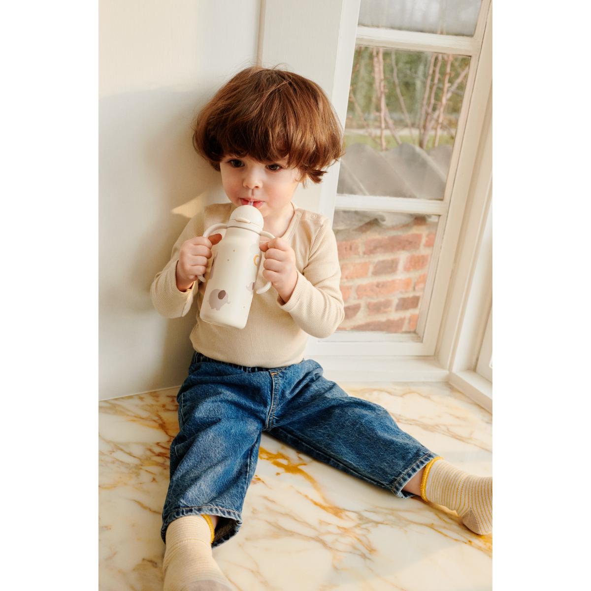 Gourde enfant 250ml KIMMIE Liewood Elephant creme de la creme