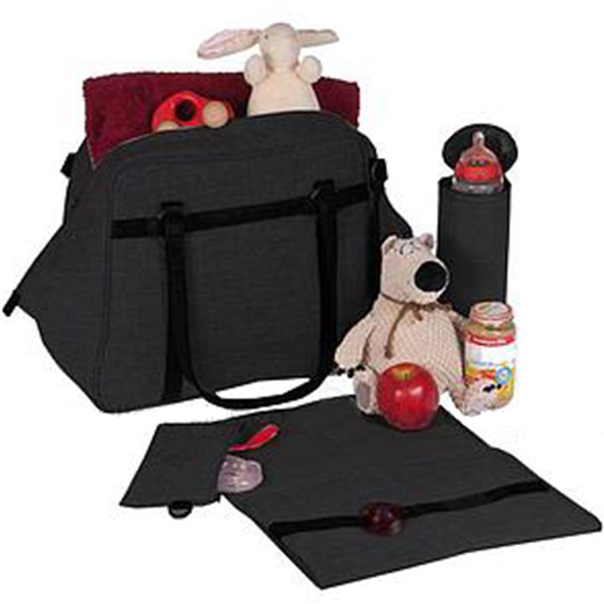 GREEN LABEL by Laessig Sac à langer Urban Noir uni