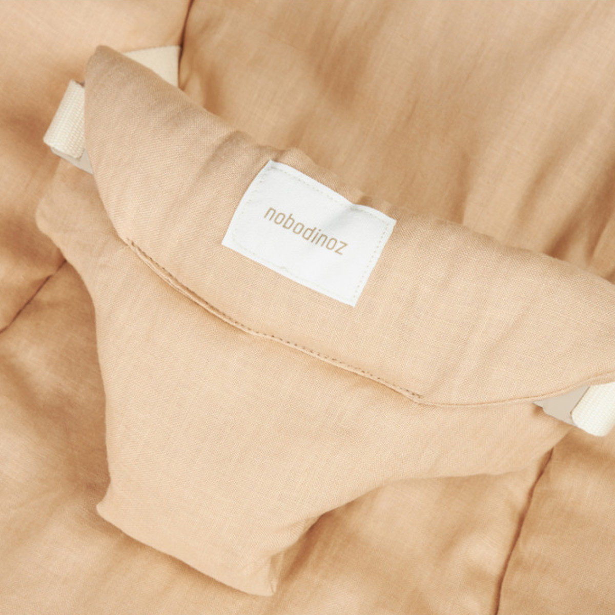 Growing Green Lin Français Baby Bouncer Cover Sand Nobodinoz