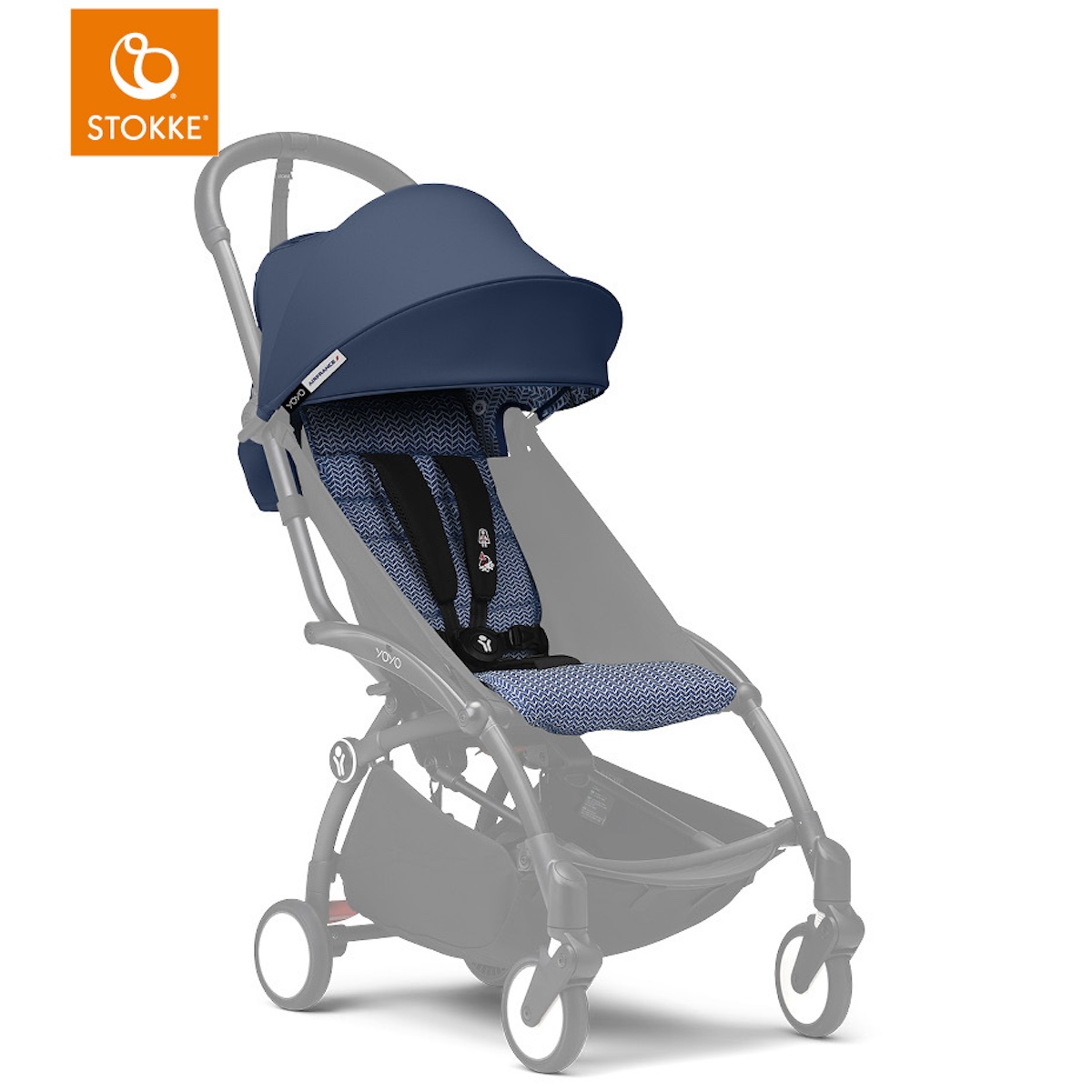 Habillage poussette YOYO 3 6+ STOKKE Air France bleu