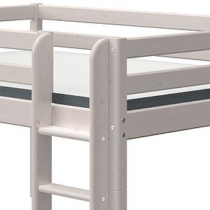 Halbhohes Bett 140x200cm CLASSIC Flexa grey washed 