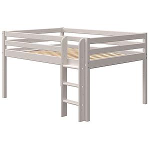 Halbhohes Bett 140x200cm CLASSIC Flexa grey washed 