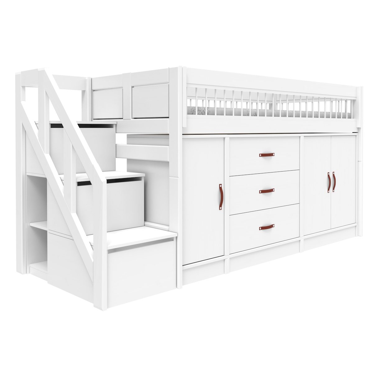 Halbhohes Bett BREEZE All-In-One Rollboden Lifetime