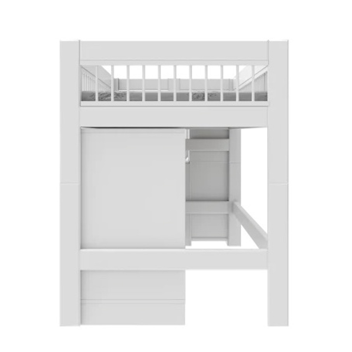 Halbhohes Bett BREEZE All-In-One Rollboden Lifetime