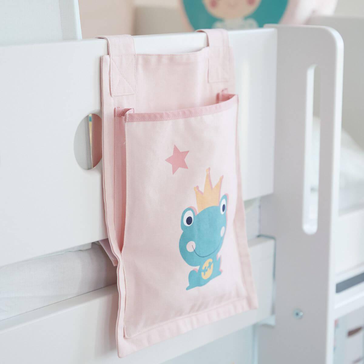 Halbhohes Bett mitwachsend 90x200cm mit gerader Leiter WHITE Flexa weiß-weiß