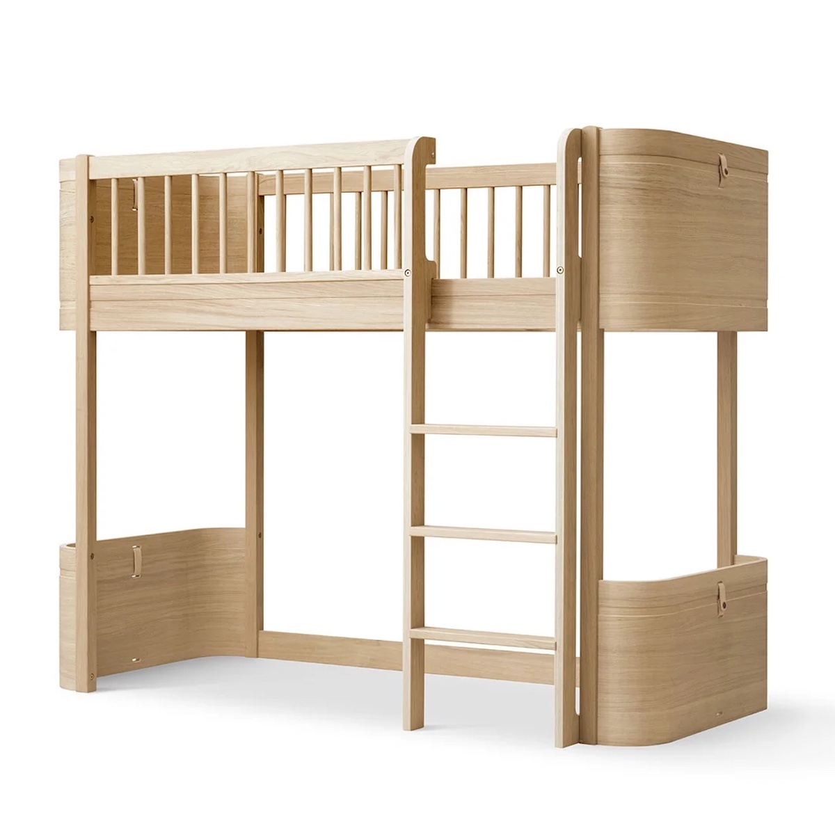Halbhohes Hochbett 68x162cm WOOD MINI+ Oliver Furniture Eiche