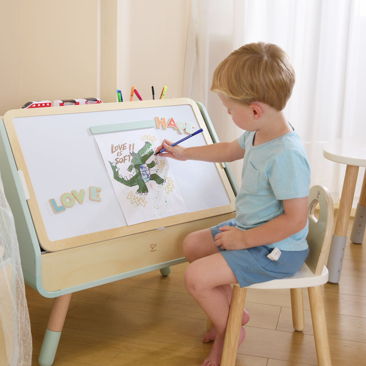 Hape 2-in-1 Zeichenbrett-Bibliothek