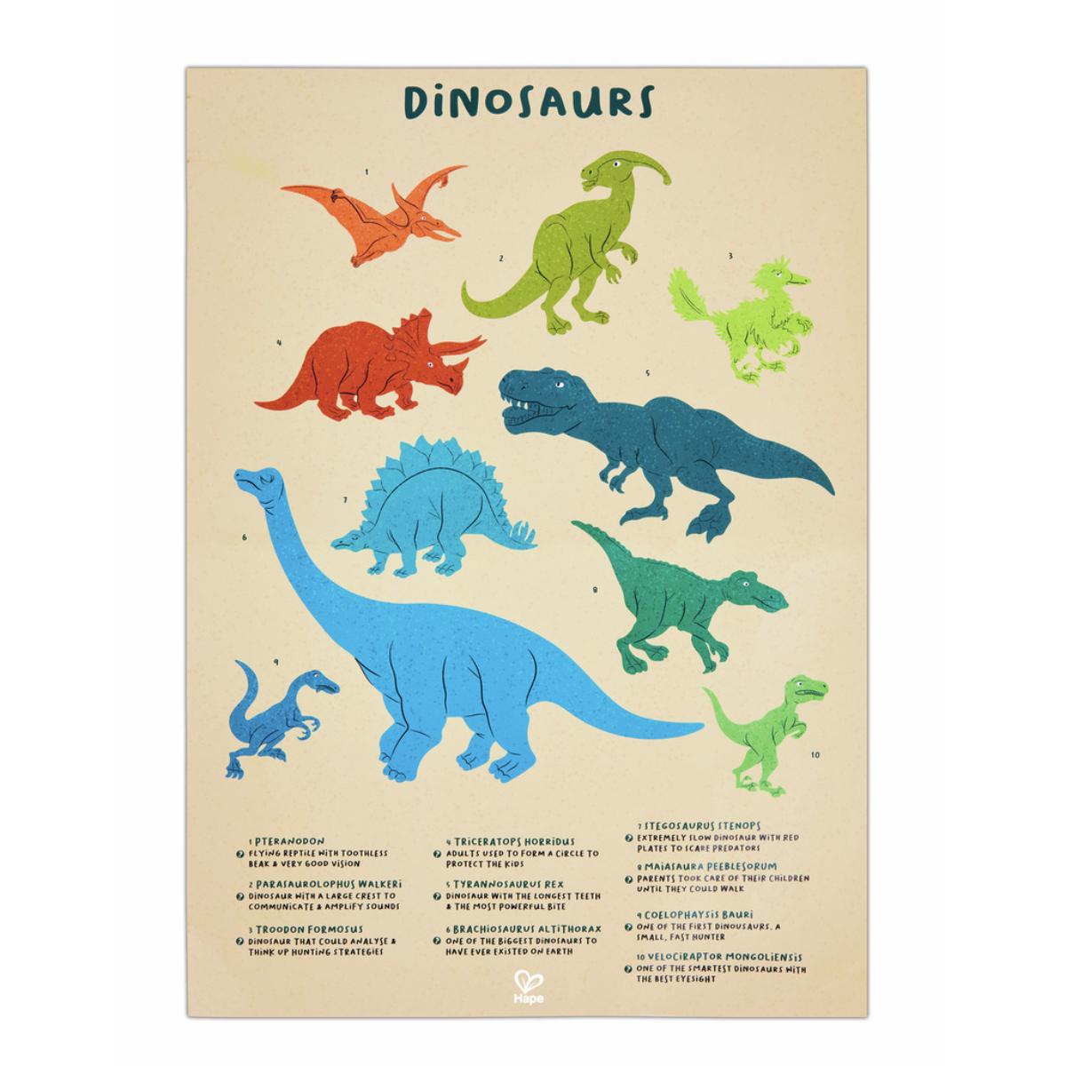 Hape 200-teiliges Riesen-Dinosaurier-Puzzle