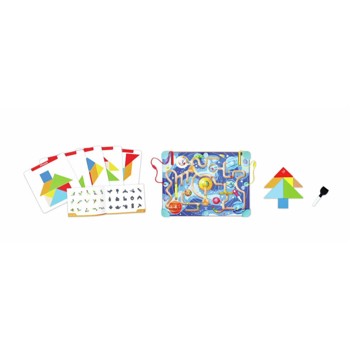 Hape 3-in-1 Tangram Magnetisches Labyrinth