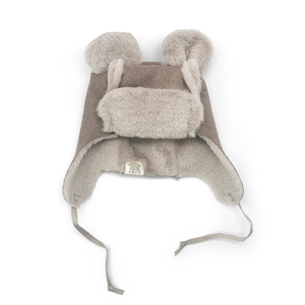 Haube TEDDY T3 ESKIMO Babyshower Wildleder Mandel