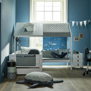 Haus Bett Decke - Ocean Life / Inkl. Möwe 40% Co, 60% Pes/Velours 100% Pes/Pes gesteppt Lifetime
