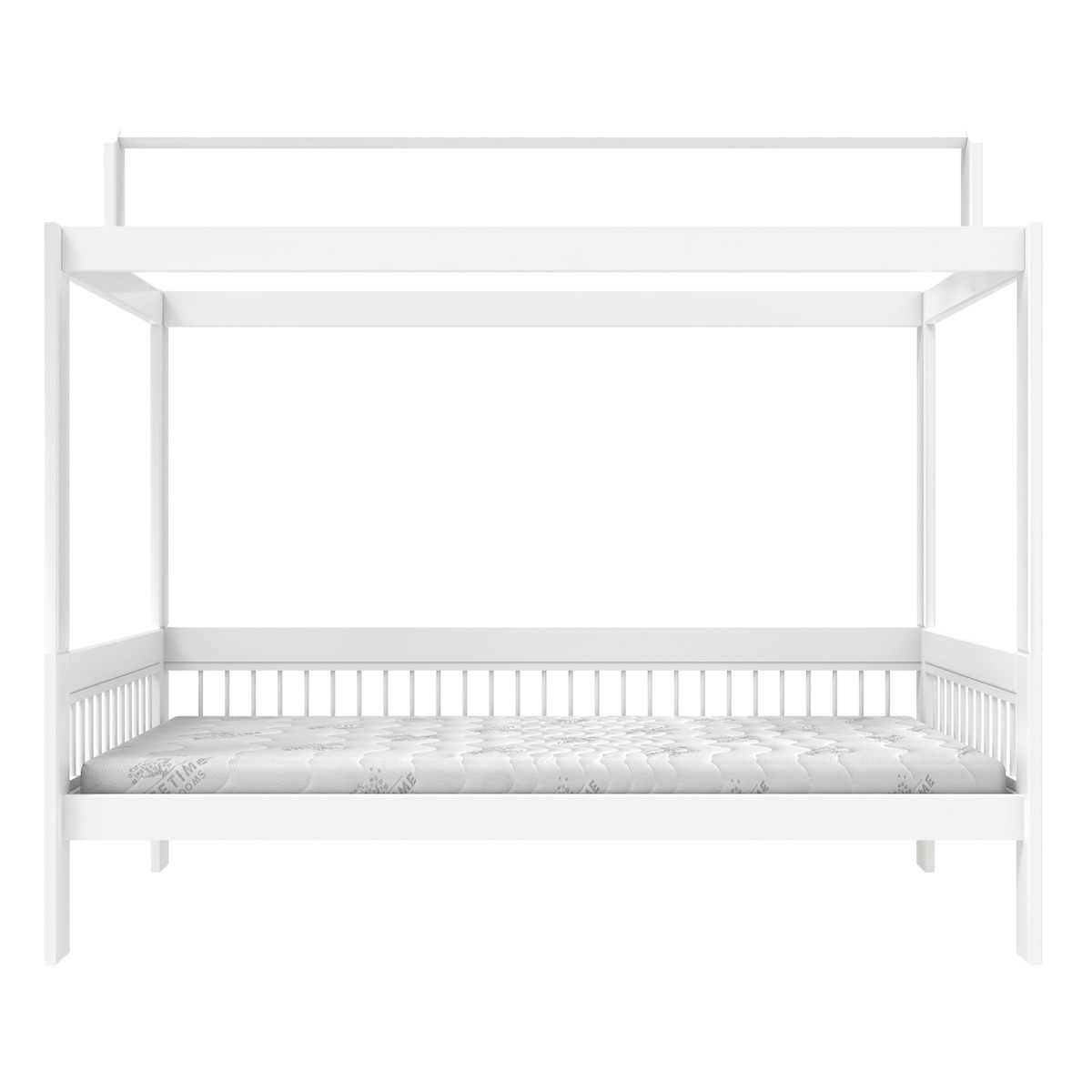 Hausbett mit Dachkonstruktion BREEZE Lifetime