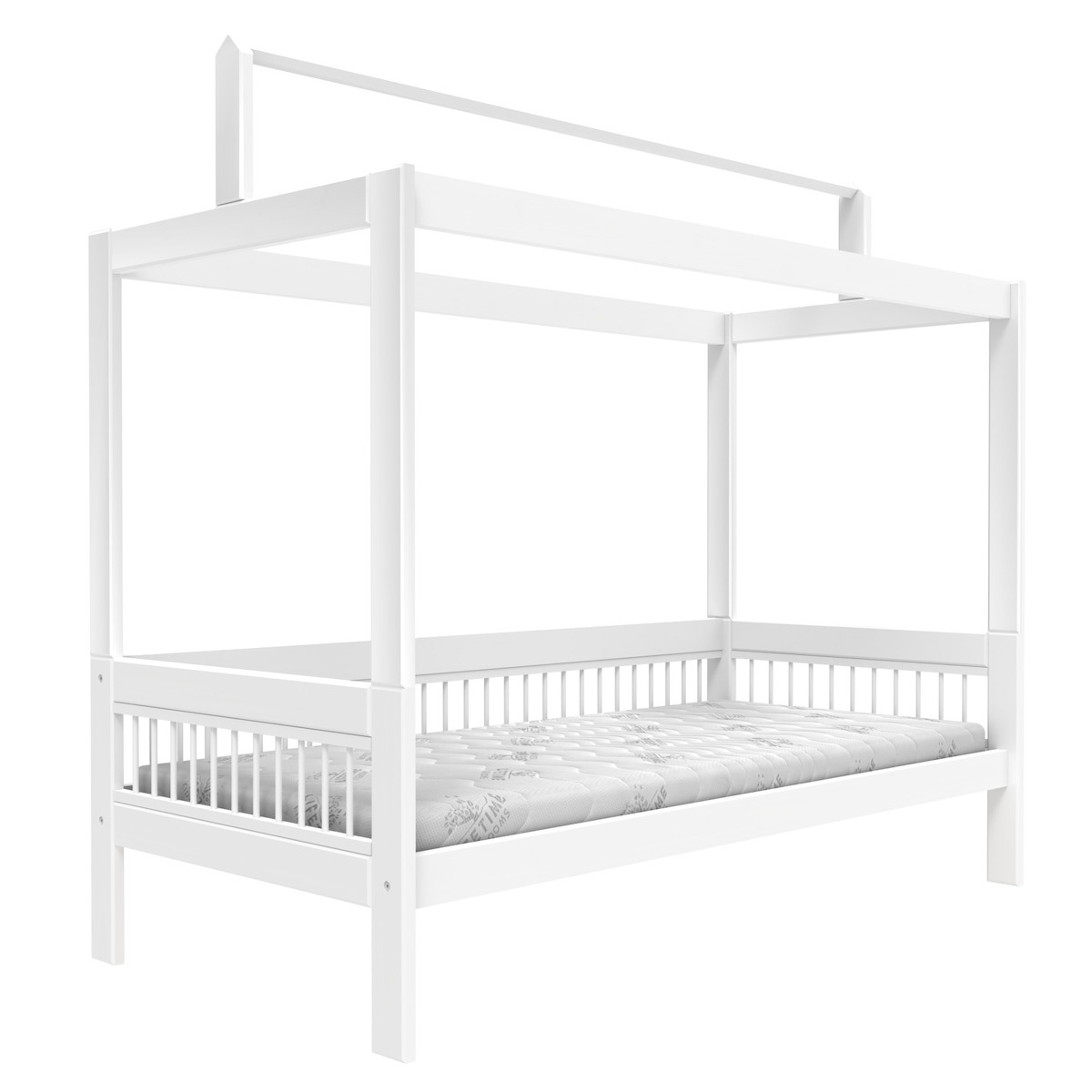 Hausbett mit Dachkonstruktion BREEZE Lifetime