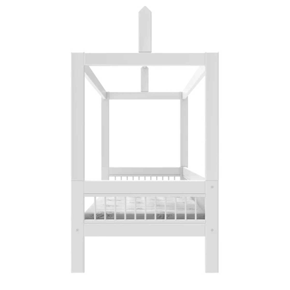 Hausbett mit Dachkonstruktion BREEZE Lifetime