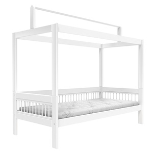 Hausbett mit Dachkonstruktion BREEZE Lifetime