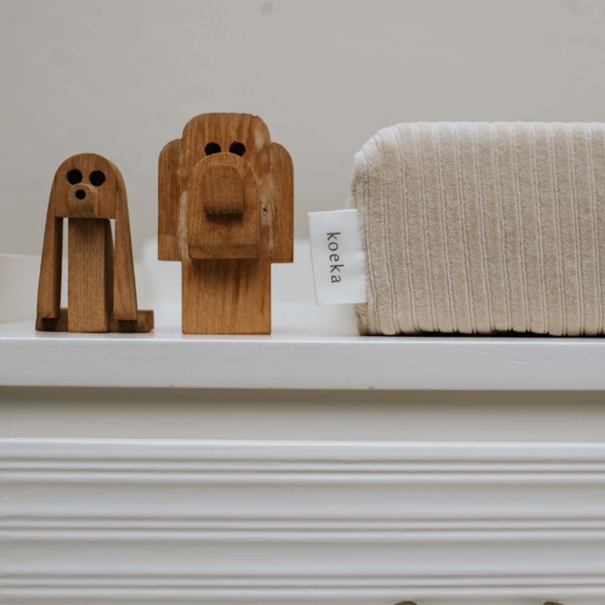 Hausmatratze zum Wickeln VIK Koeka sand