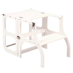 Helferturm-Tisch STEP'n'SIT Ette Tete white silver